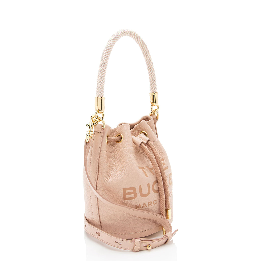 Marc Jacobs Leather The Bucket Drawstring Medium Shoulder Bag