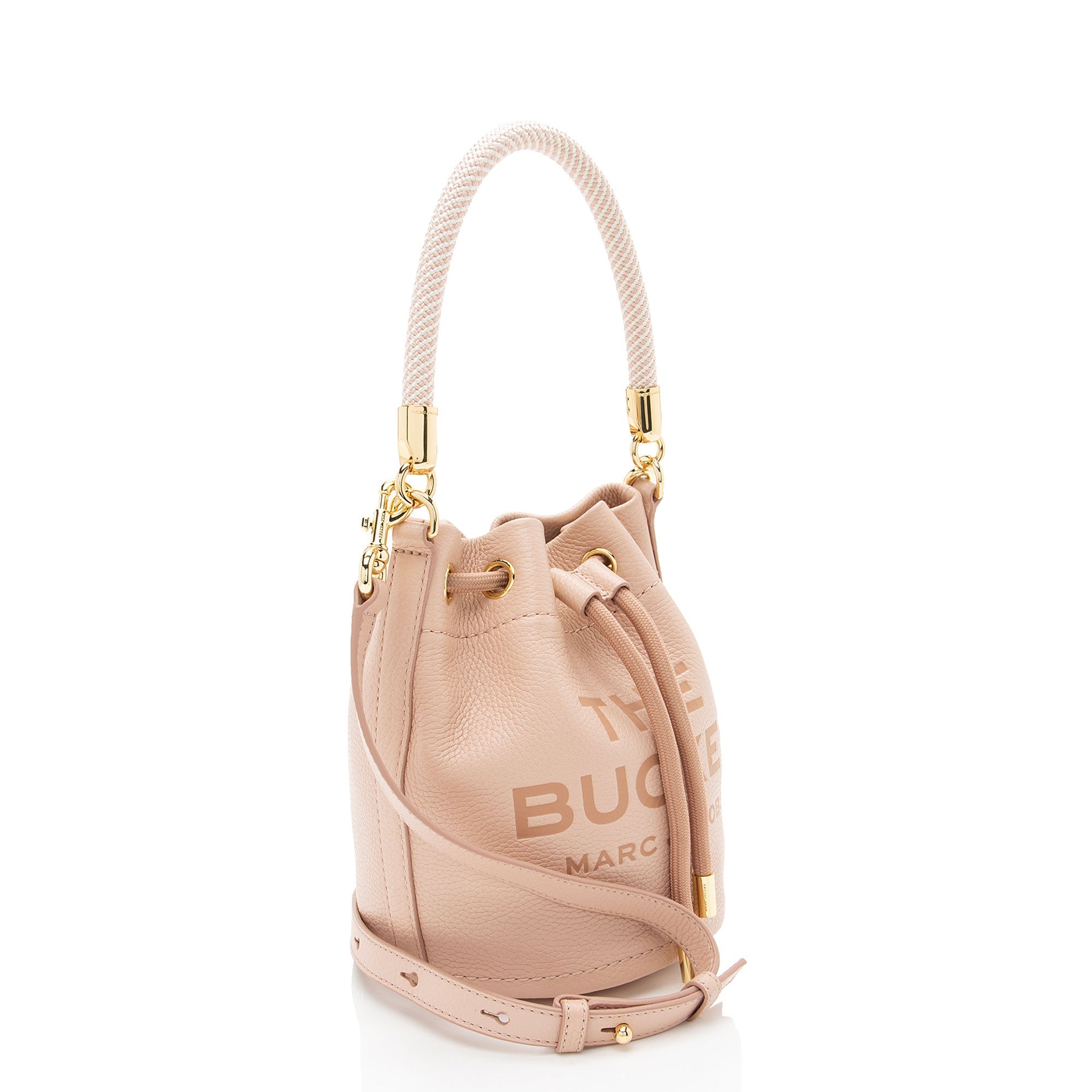 Marc Jacobs Leather The Bucket Drawstring Medium Shoulder Bag