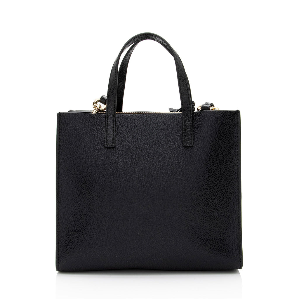 Marc Jacobs Leather The Grind Mini Tote (SHF-eGWfhD)