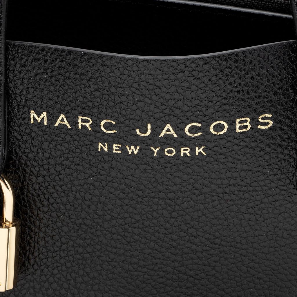 Marc Jacobs Leather The Grind Mini Tote (SHF-eGWfhD)
