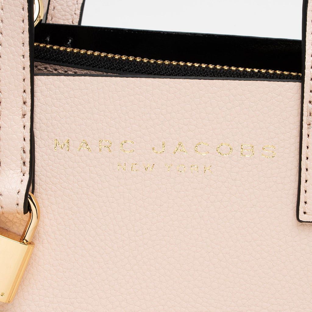 Marc Jacobs Leather The Grind Mini Tote (SHF-GLnxmK)