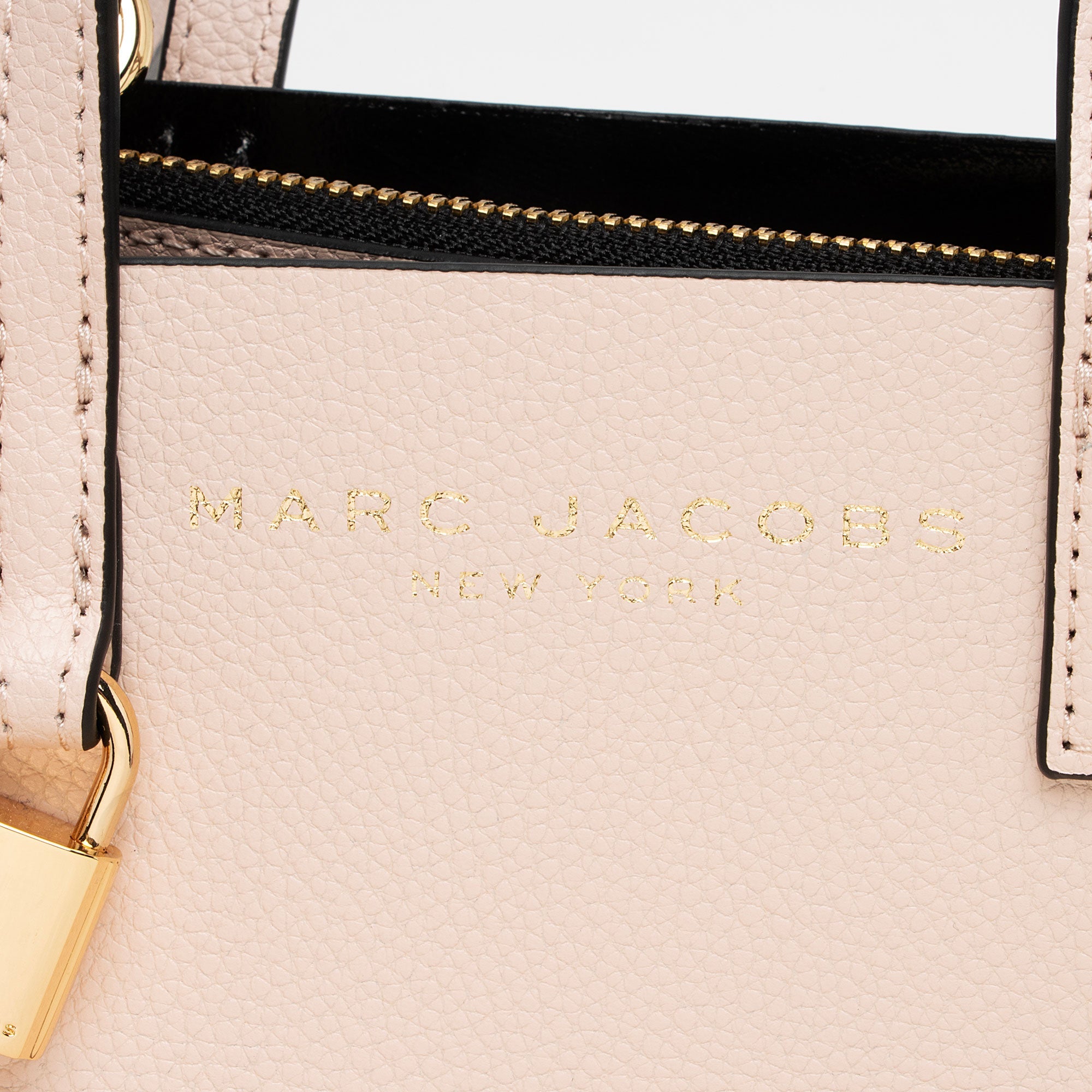 Marc Jacobs Leather The Grind Mini Tote (SHF-GLnxmK)