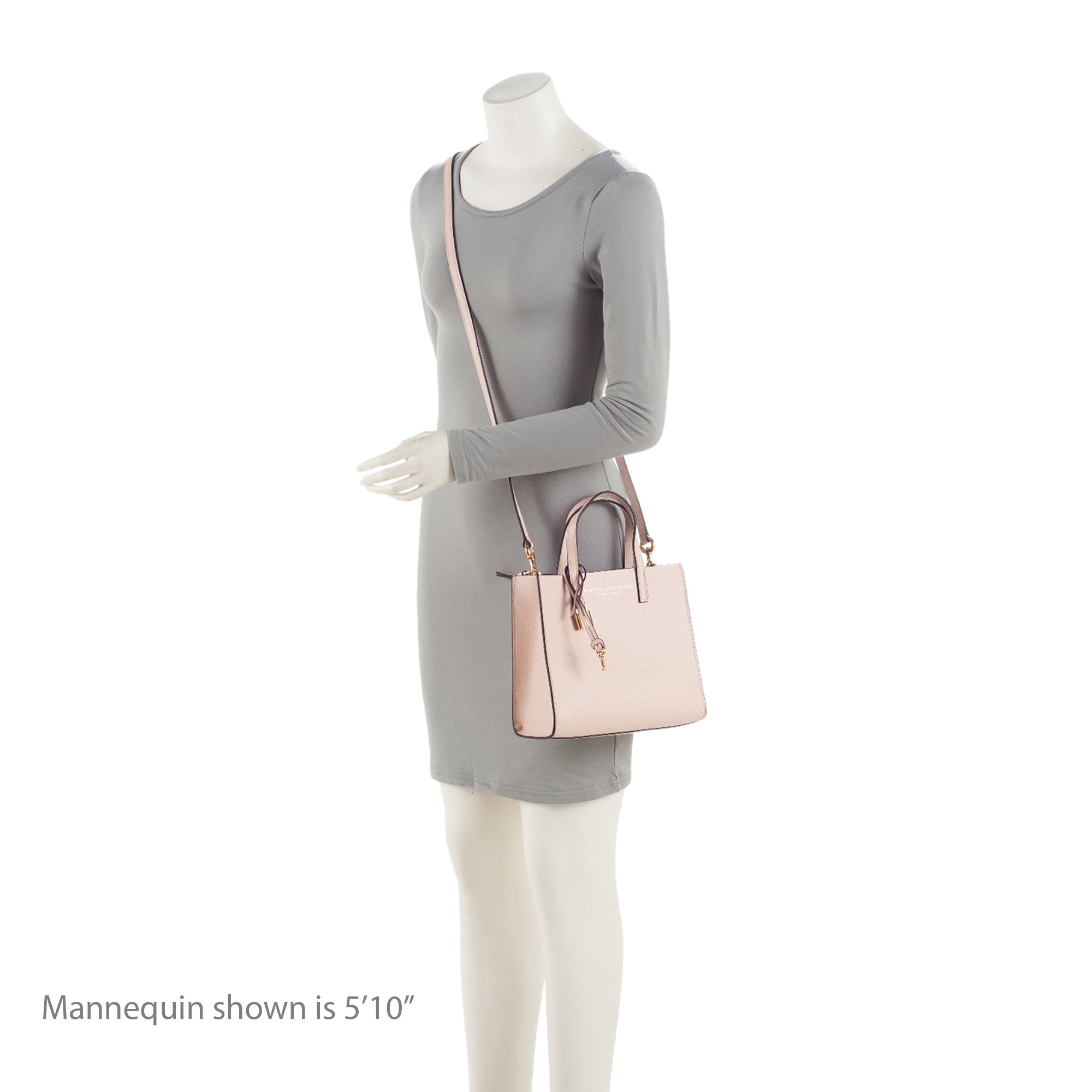 Marc Jacobs Leather The Grind Mini Tote (SHF-GLnxmK)