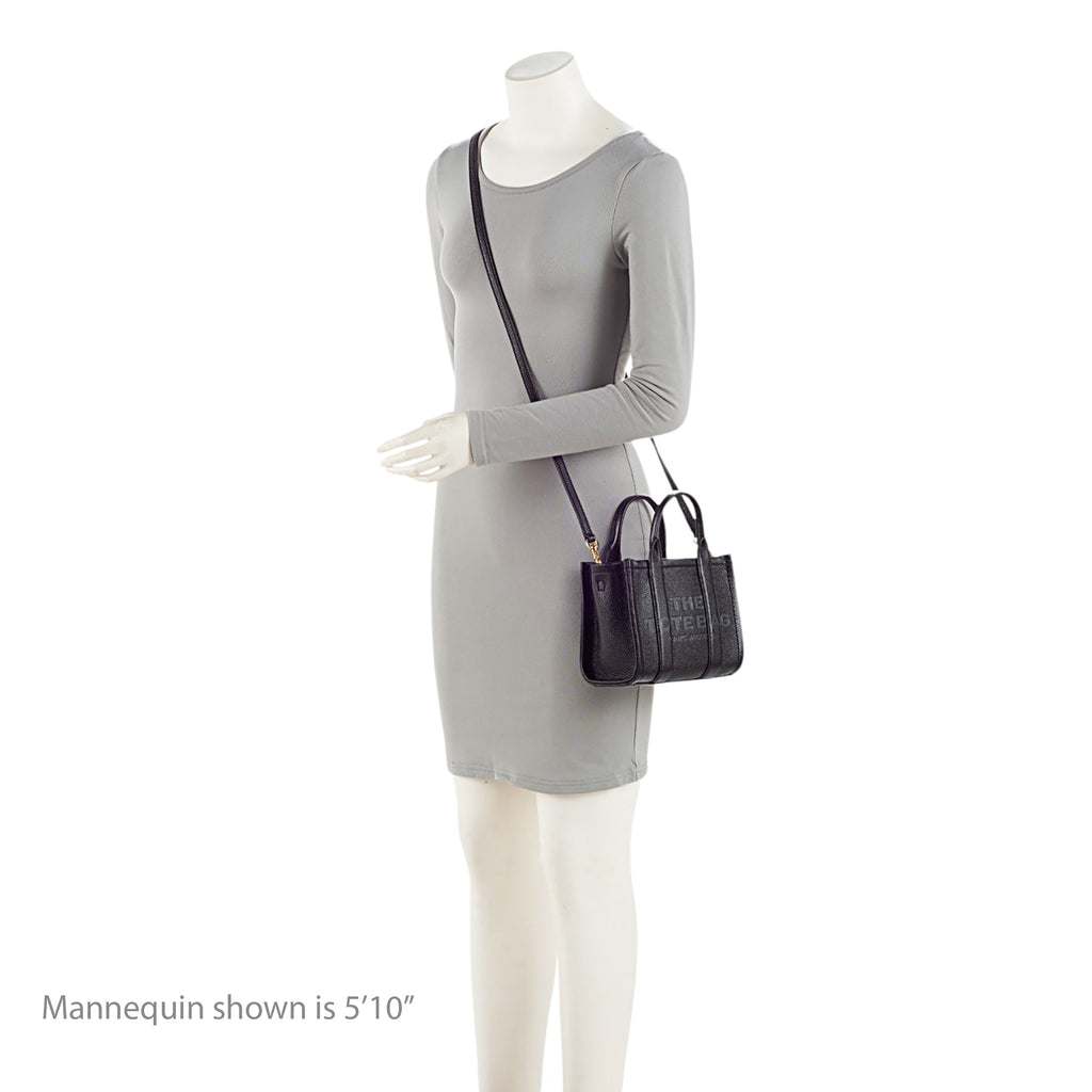Marc Jacobs Leather The Tote Mini Bag (SHF-ezrU9Y)