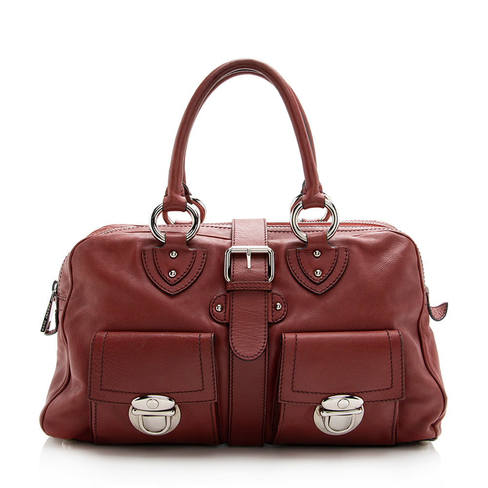 Marc Jacobs Leather Venetia Satchel  - FINAL SALE (SHF-17714)