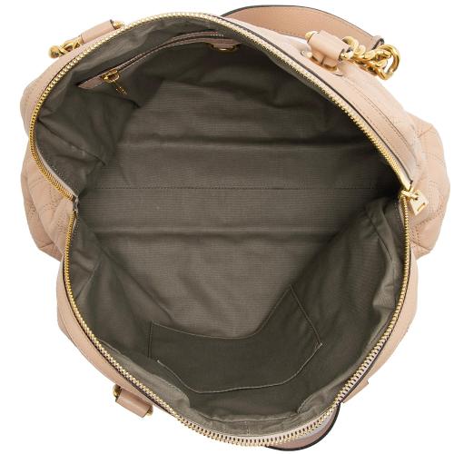 Marc Jacobs Quilted Lambskin Karlie Large Dome Satchel (SHF-lGhSju)