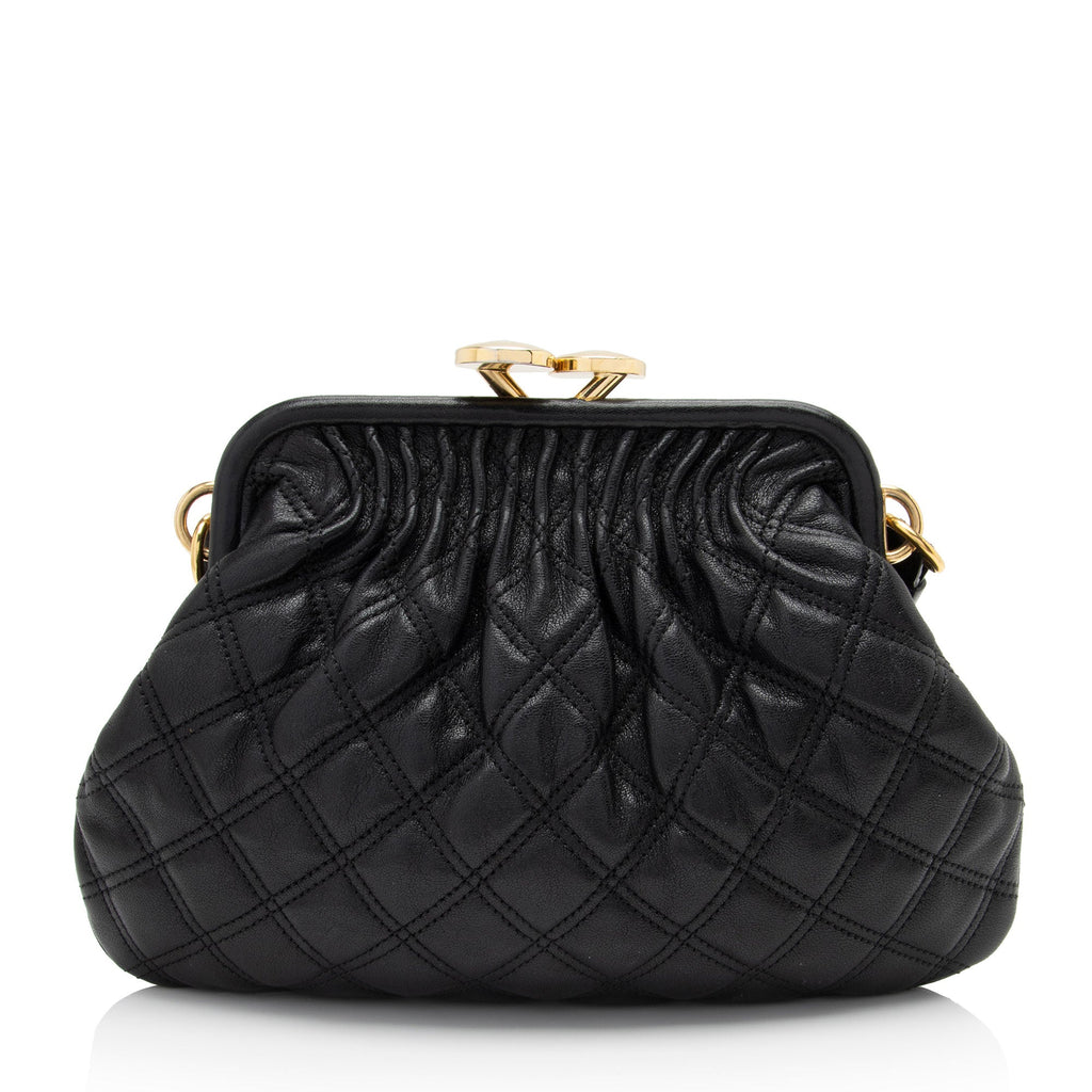 Marc Jacobs Quilted Lambskin Little Stam Satchel (SHF-8gFoL5)