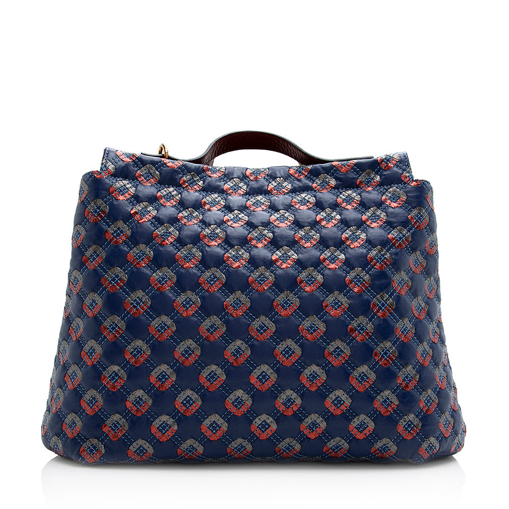 Marc Jacobs Quilted Leather Robert Jena Tote (SHF-21556)