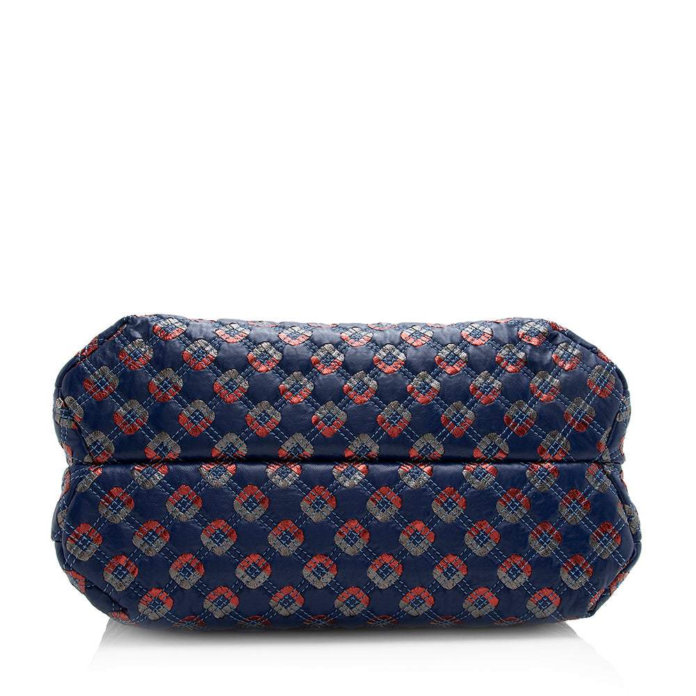 Marc Jacobs Quilted Leather Robert Jena Tote (SHF-21556)
