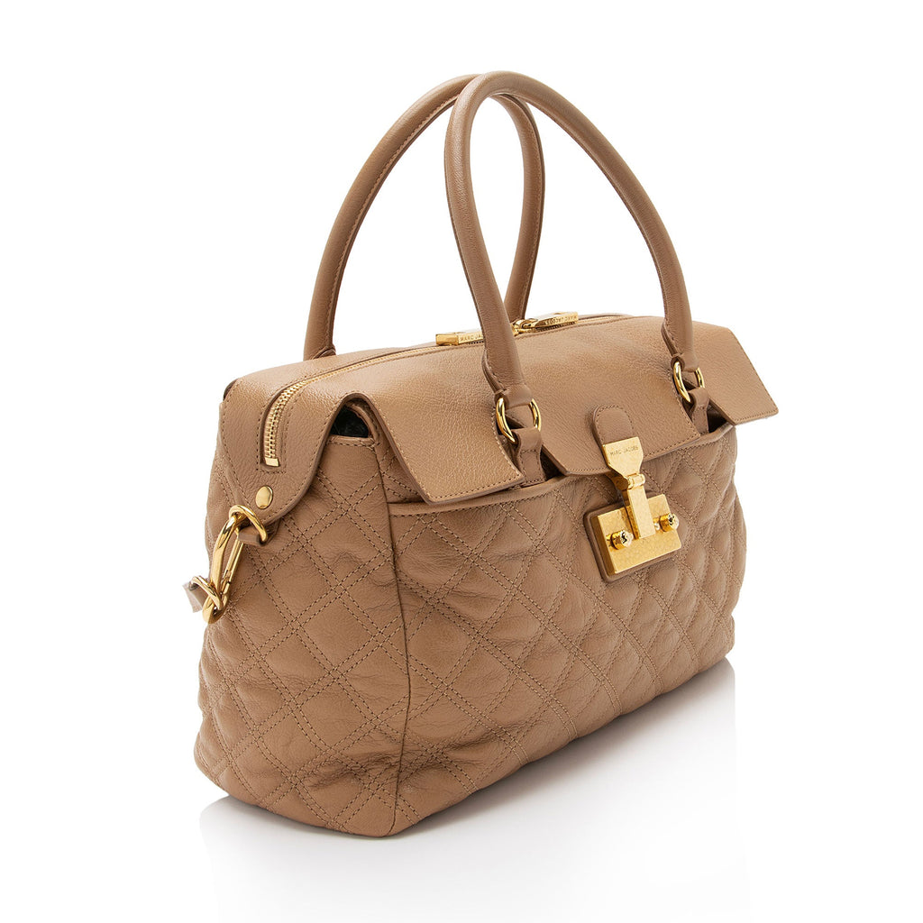 Marc Jacobs Quilted Leather Rudy Satchel (SHF-hVnVQE)