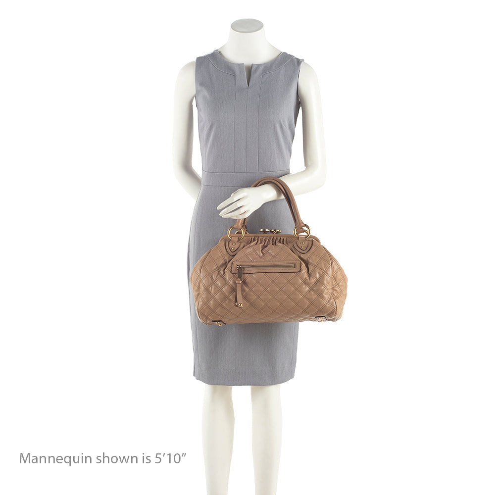 Marc Jacobs Quilted Lambskin Stam Satchel - FINAL SALE (SHF-18893)