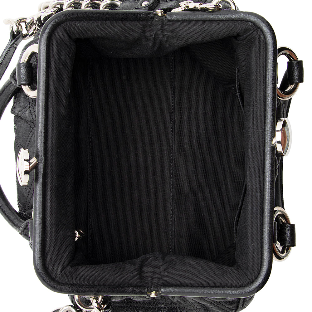 Marc Jacobs Quilted Leather Stam Satchel (SHF-19097)