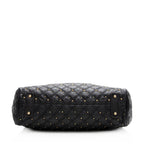 Marc Jacobs Quilted Leather Studded Stam Satchel (SHF-20644)