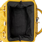 Marc Jacobs Quilted Snakeskin Studded Stam Satchel (SHF-18478)