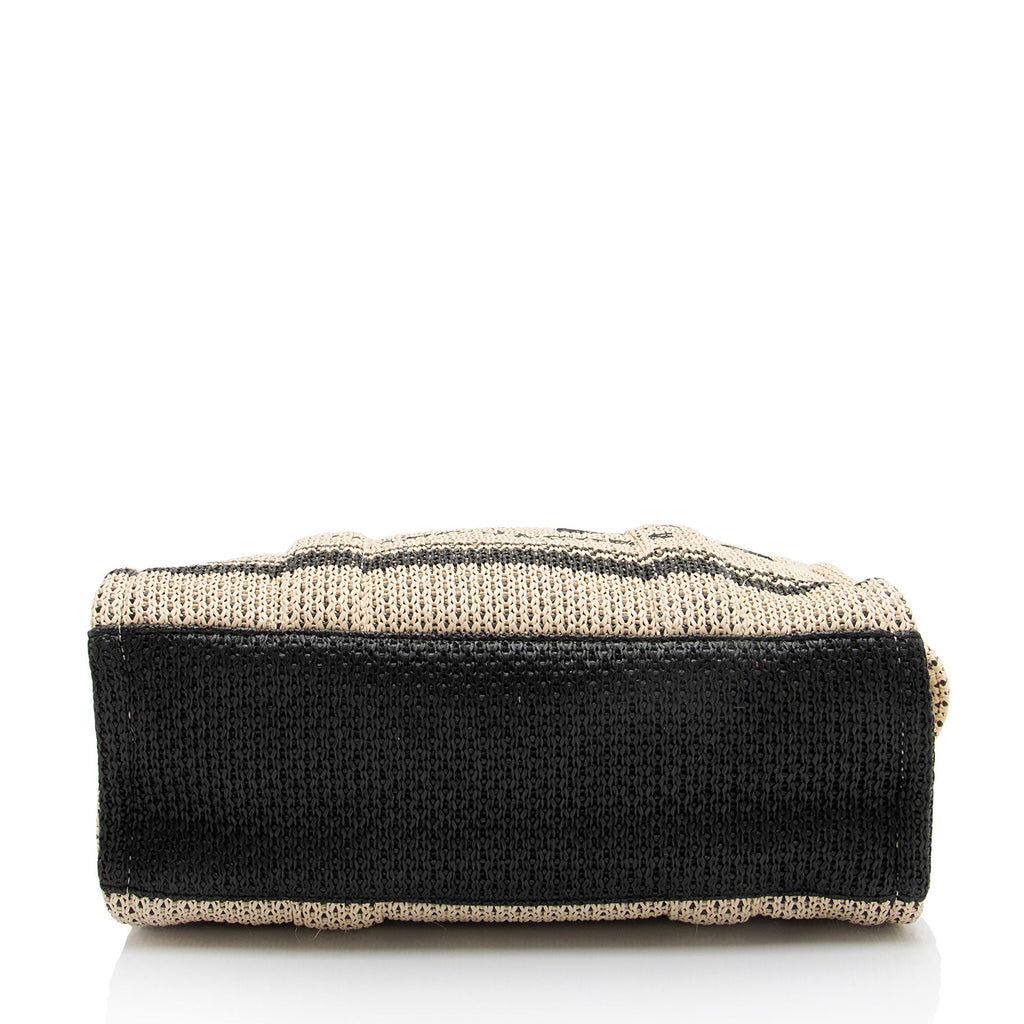 Marc Jacobs Straw Jacquard The Tote Medium Bag