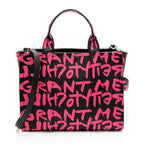Marc Jacobs x Stephen Sprouce Leather Graffiti The Tote Medium Bag