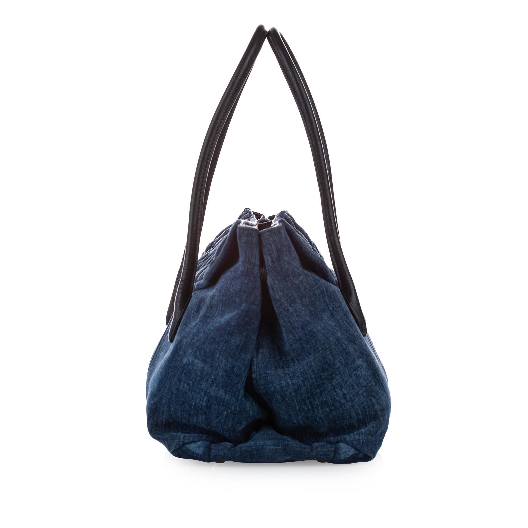 Miu Miu Biker Denim Tote Bag (SHG-12597)