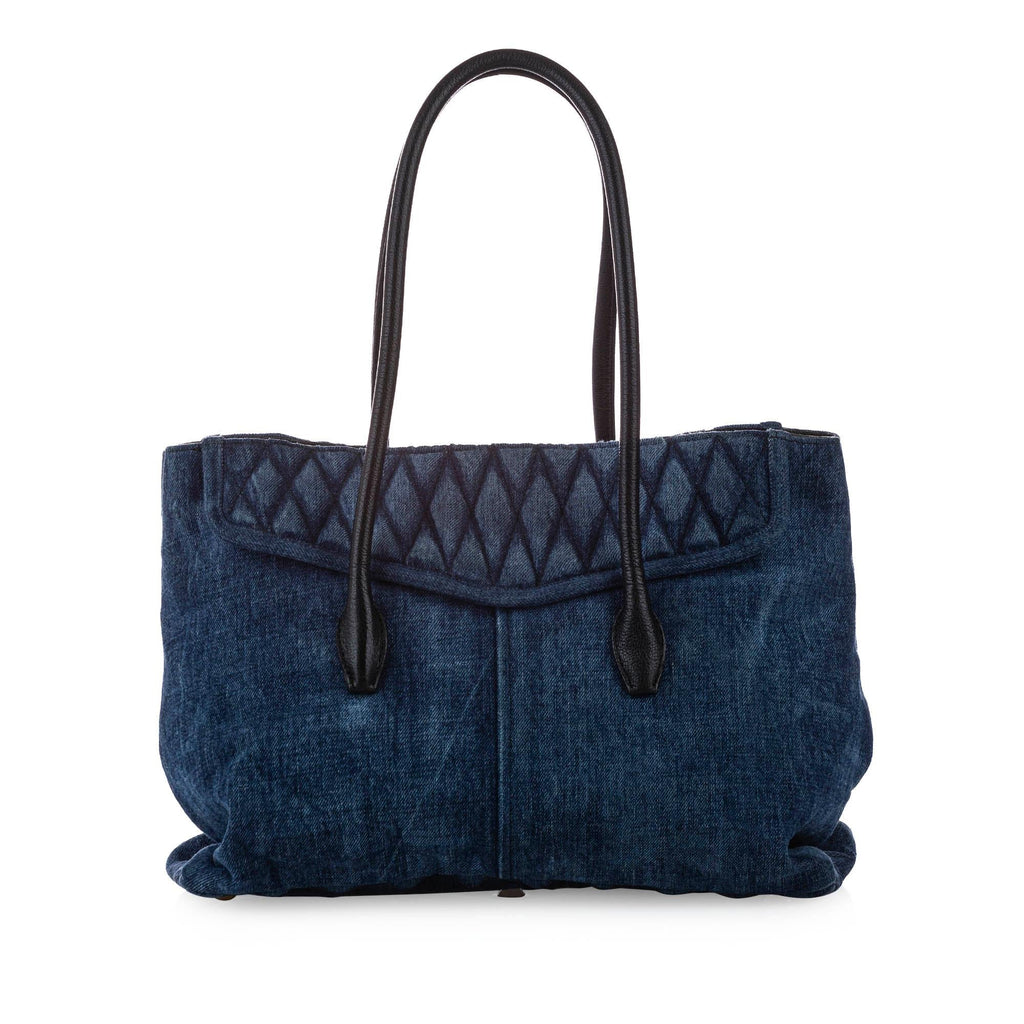 Miu Miu Biker Denim Tote Bag (SHG-12597)