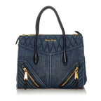 Miu Miu Biker Denim Tote Bag (SHG-28965)