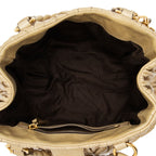 Miu Miu Calfskin Lux Matelasse Bauletto Aperto Satchel (SHF-JstGxR)