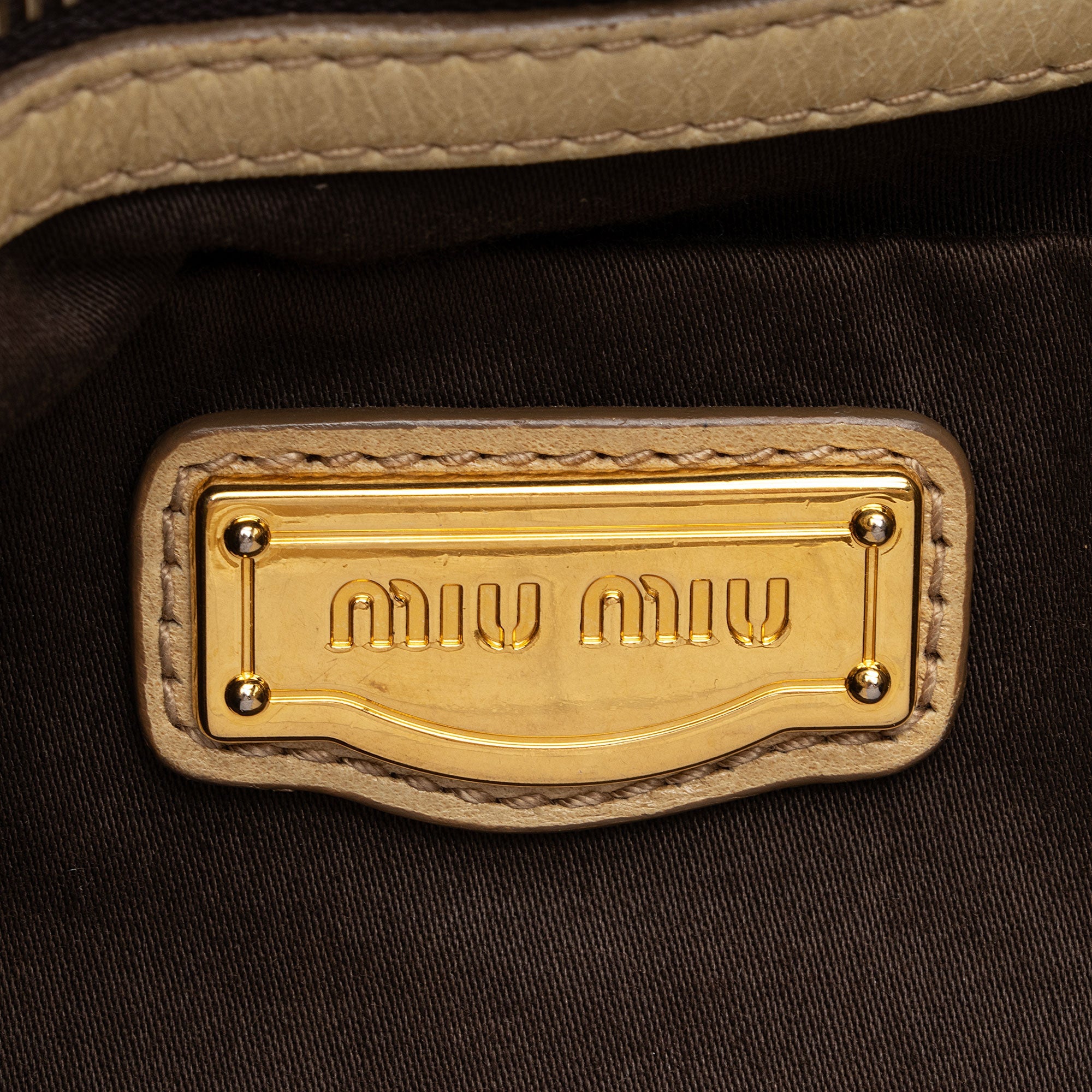 Miu Miu Calfskin Lux Matelasse Bauletto Aperto Satchel (SHF-JstGxR)