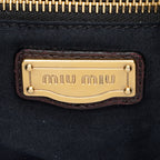 Miu Miu Calfskin Lux Matelasse Coffer Shoulder Bag (SHF-14874)