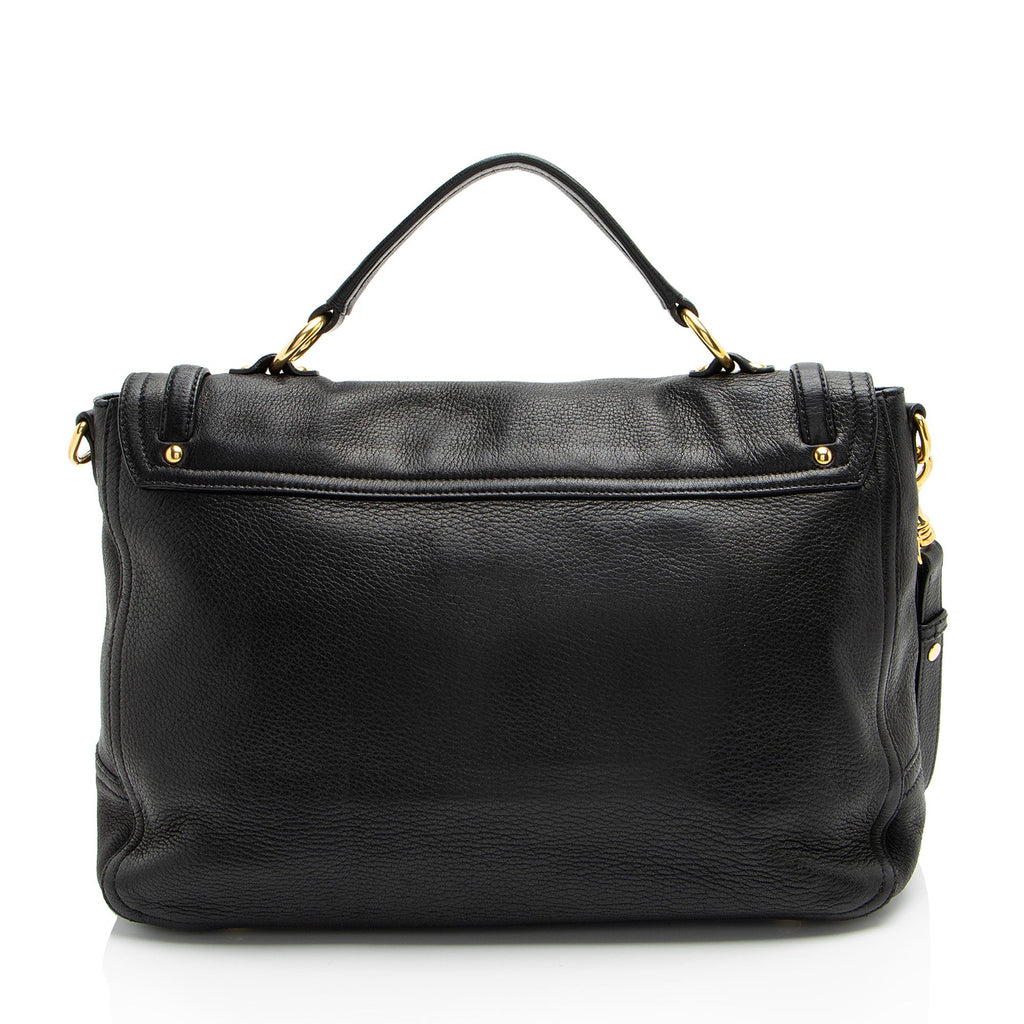 Miu Miu Cervo Turn Lock Flap Top Handle (SHF-l9fCUH)