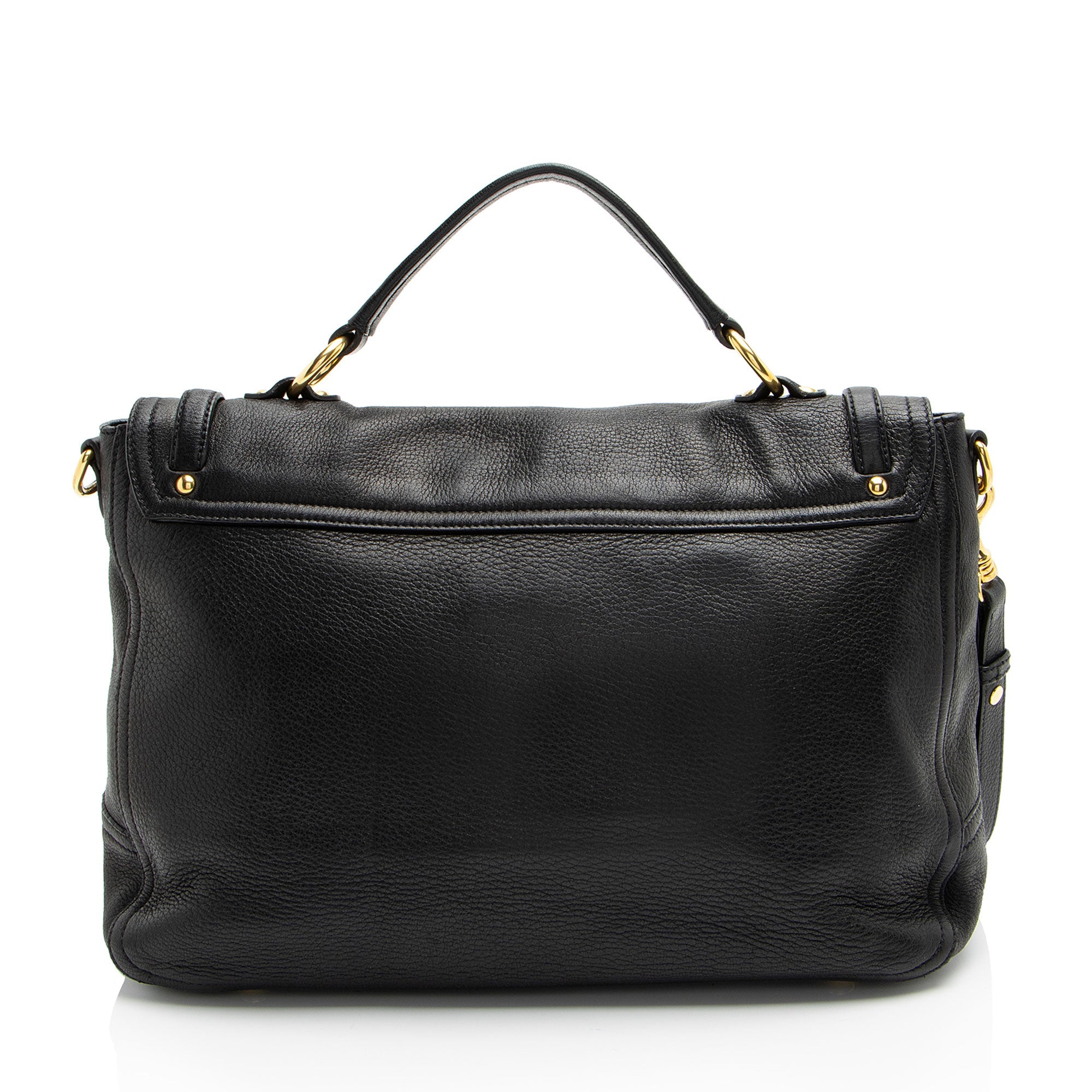 Miu Miu Cervo Turn Lock Flap Top Handle (SHF-l9fCUH)