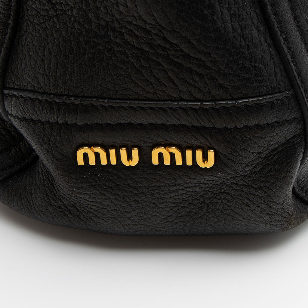 Miu Miu Cervo Turn Lock Flap Top Handle (SHF-l9fCUH)