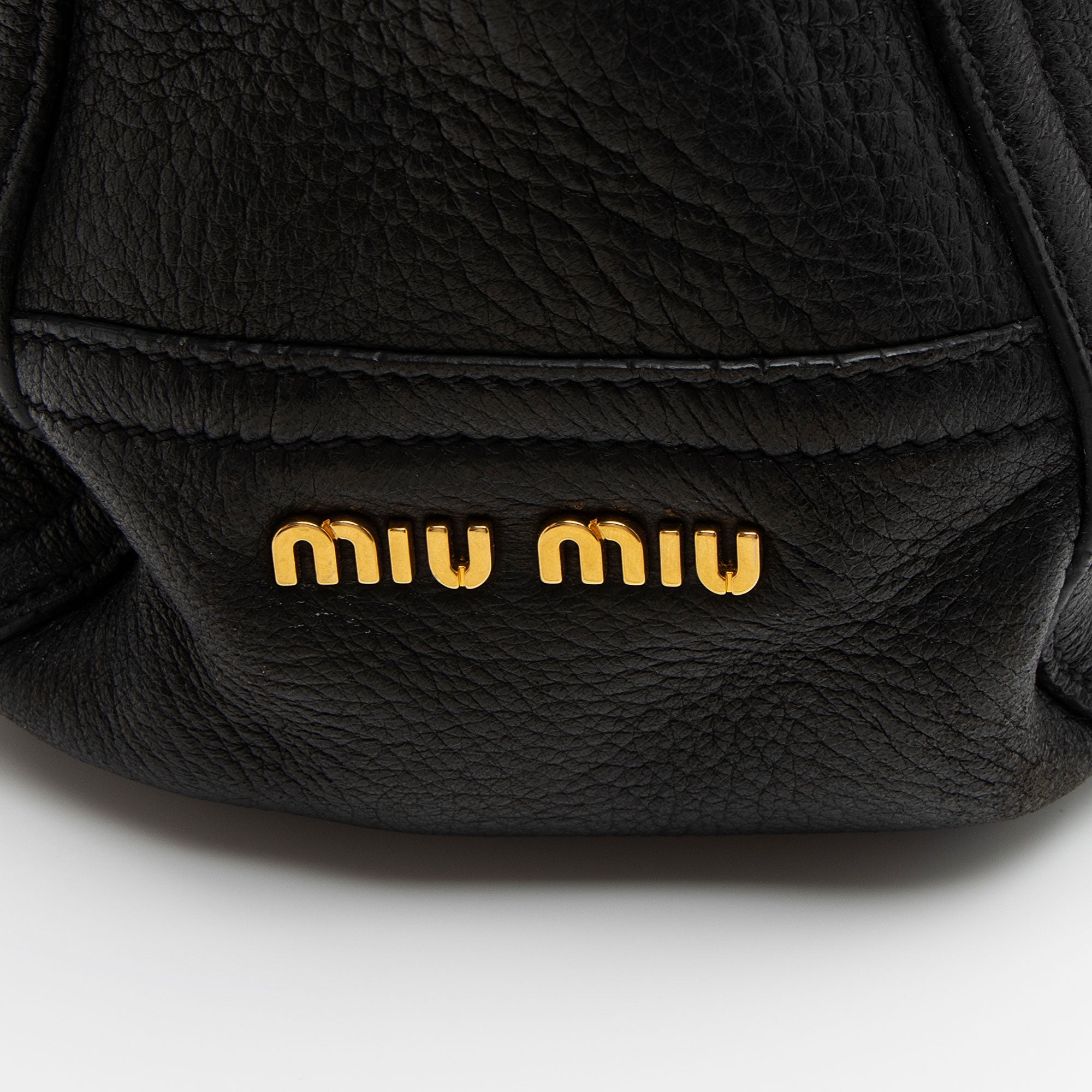 Miu Miu Cervo Turn Lock Flap Top Handle (SHF-l9fCUH)