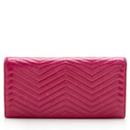Miu Miu Chevron Leather Flap Wallet (SHF-17863)