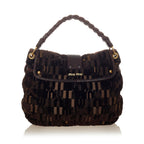 Miu Miu Coffer Canvas Satchel (SHG-26601)