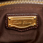 Miu Miu Coffer Canvas Satchel (SHG-26601)