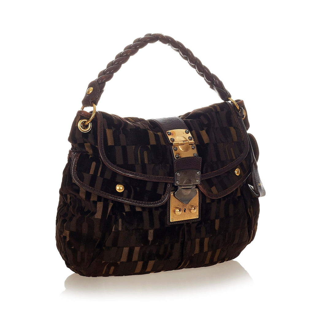 Miu Miu Coffer Canvas Satchel (SHG-26601)