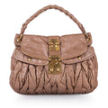 Miu Miu Coffer Leather Satchel (SHG-22741)