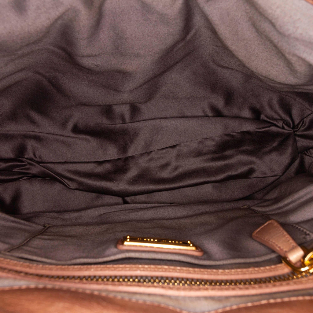 Miu Miu Coffer Leather Satchel (SHG-22741)