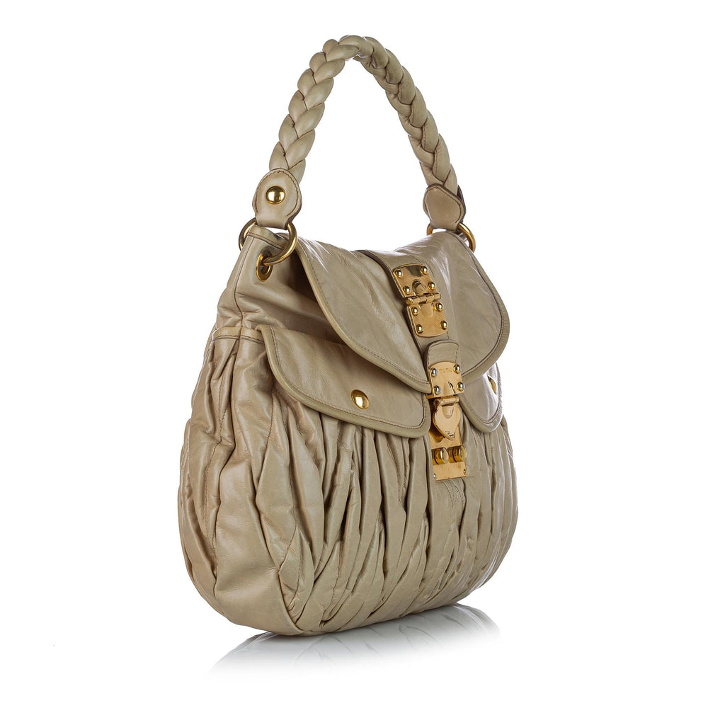 Miu Miu Coffer Leather Satchel (SHG-24045)