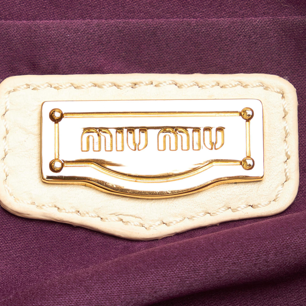 Miu Miu Coffer Leather Satchel (SHG-26061)