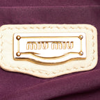 Miu Miu Coffer Leather Satchel (SHG-26061)