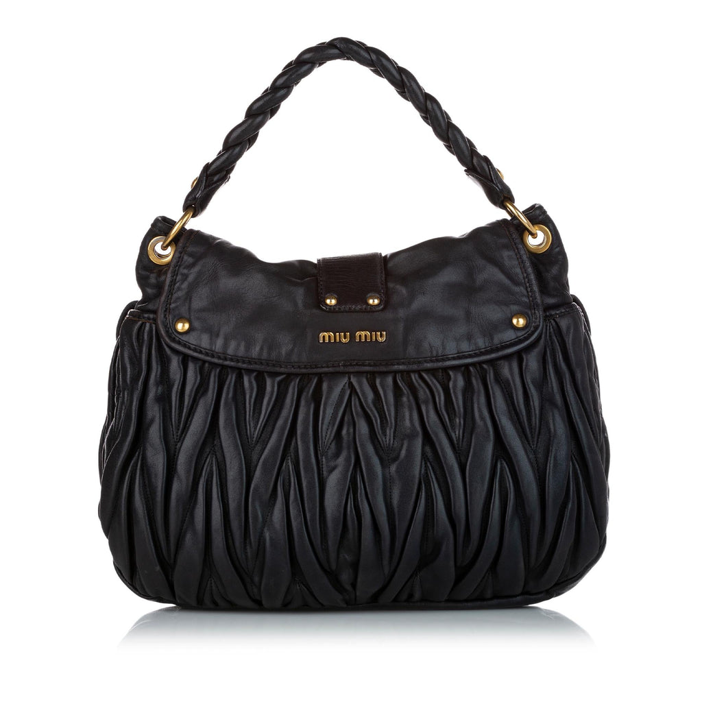 Miu Miu Coffer Leather Satchel (SHG-27025)