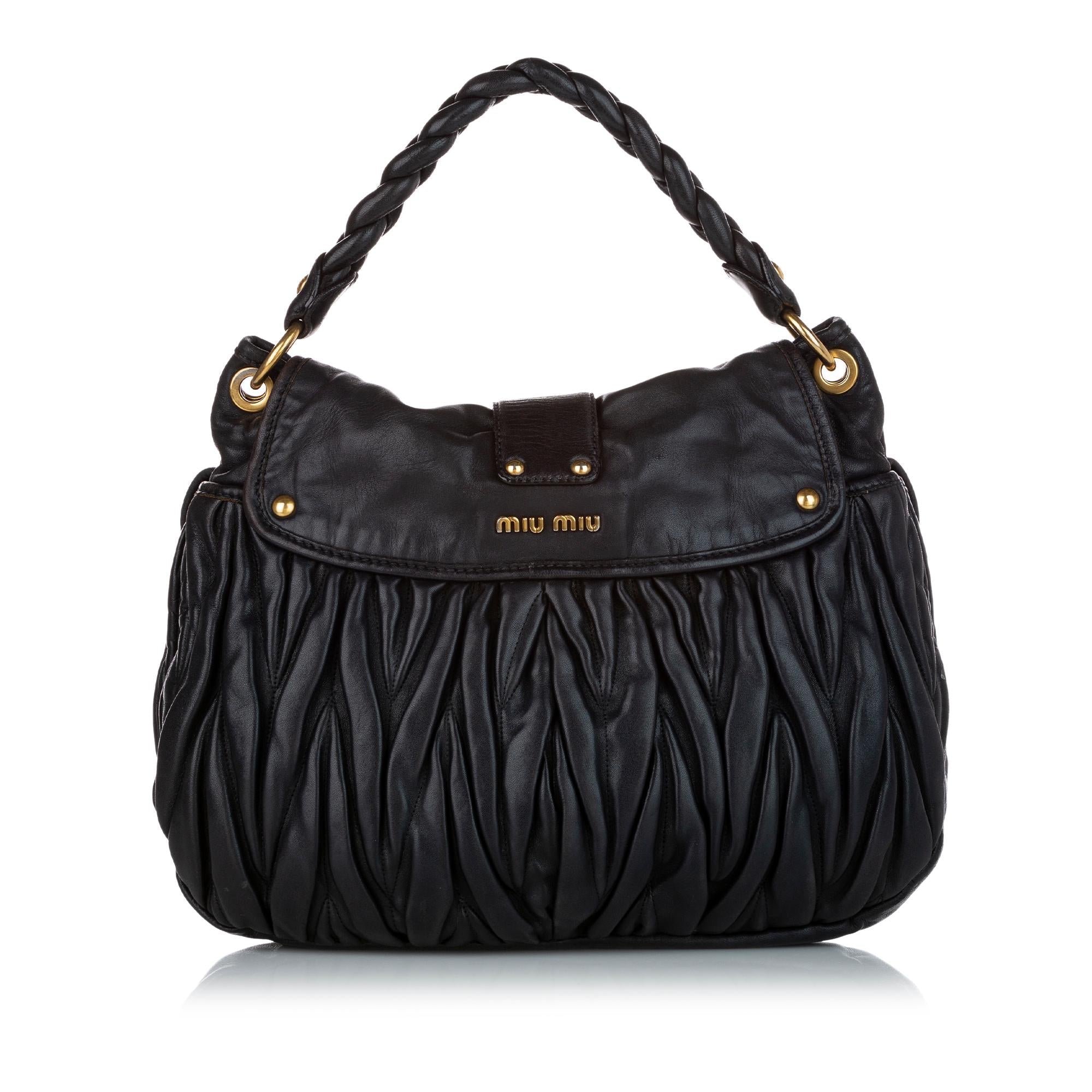 Miu Miu Coffer Leather Satchel (SHG-27025)