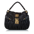 Miu Miu Coffer Leather Satchel (SHG-27025)