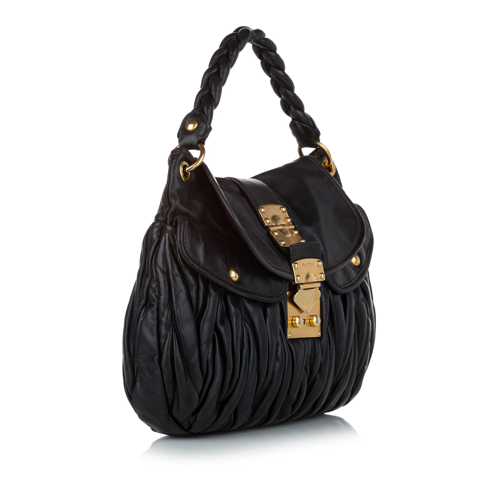 Miu Miu Coffer Leather Satchel (SHG-27025)