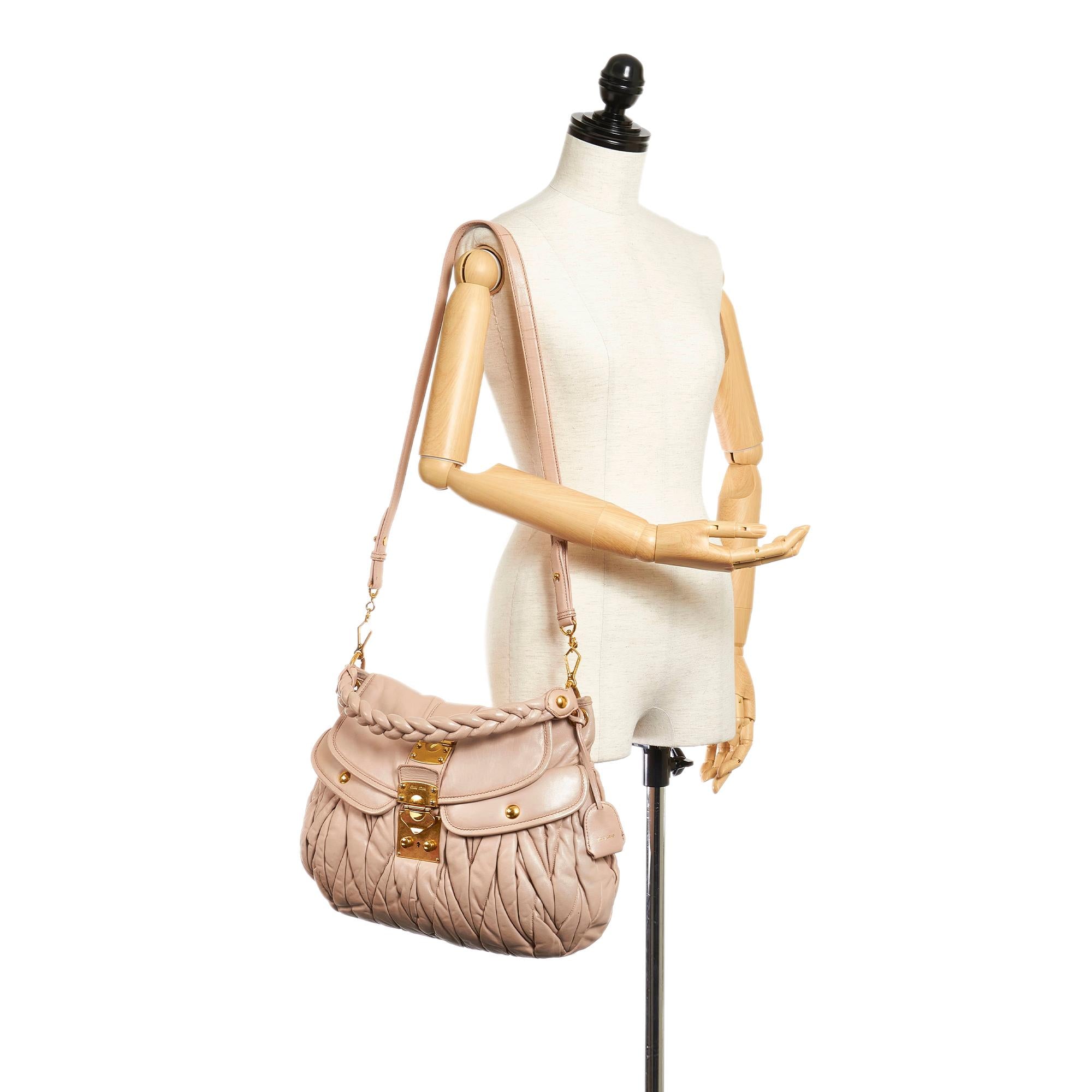 Miu Miu Coffer Leather Satchel (SHG-28285)