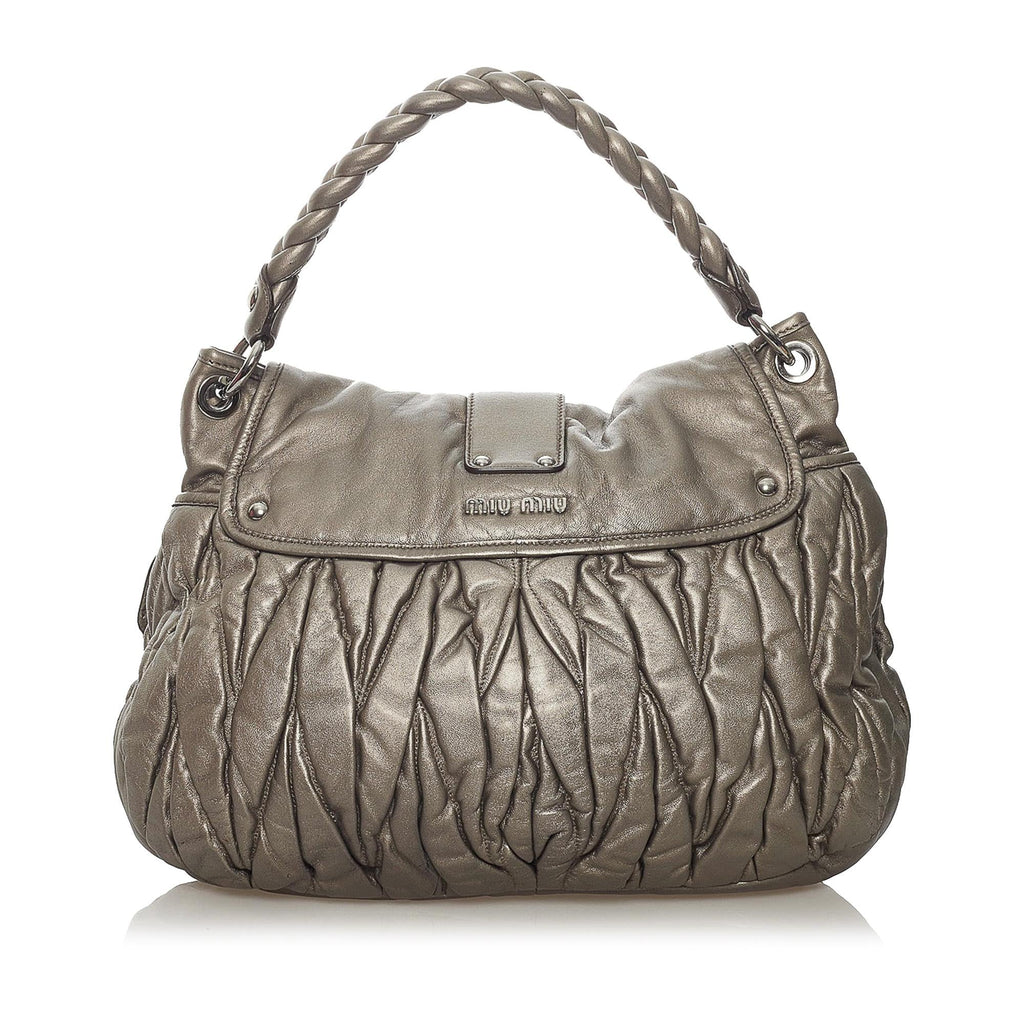 Miu Miu Coffer Leather Satchel (SHG-29281)