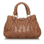 Miu Miu Coffer Leather Satchel (SHG-30139)