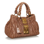 Miu Miu Coffer Leather Satchel (SHG-30139)