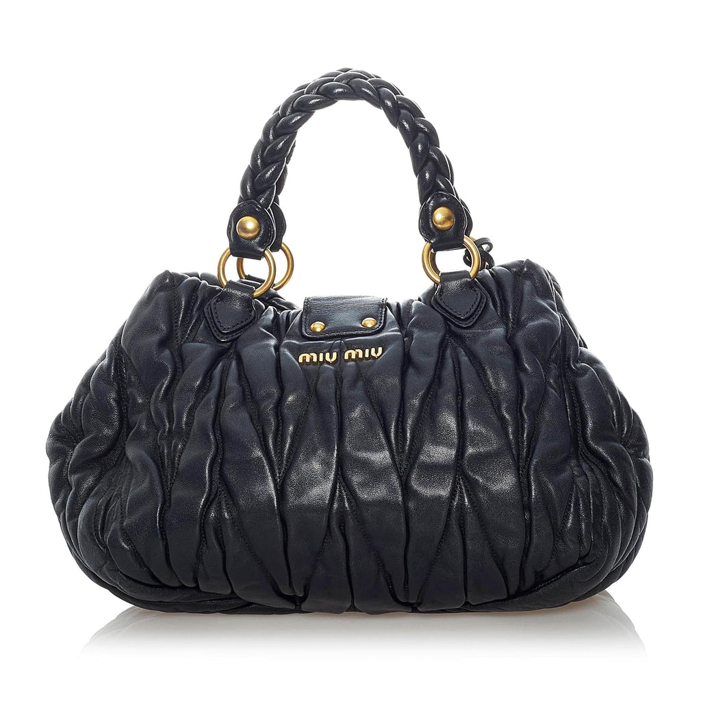 Miu Miu Coffer Leather Satchel (SHG-30810)