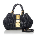 Miu Miu Coffer Leather Satchel (SHG-30810)