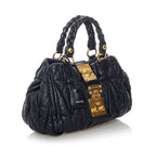 Miu Miu Coffer Leather Satchel (SHG-30810)